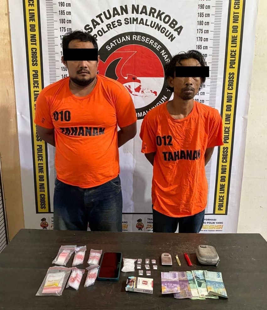 2 Pengedar Narkoba di Simalungun Ditangkap, Sabu 32,62 Gram Disita