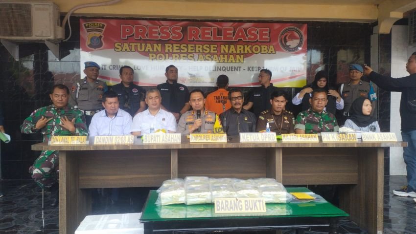 Polres Asahan Ringkus Transporter, 10 Kg Sabu Diamankan