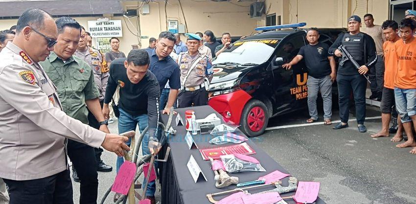 Polrestabes Medan Ciduk Sejumlah Pelaku Kejahatan, 2 Ditembak