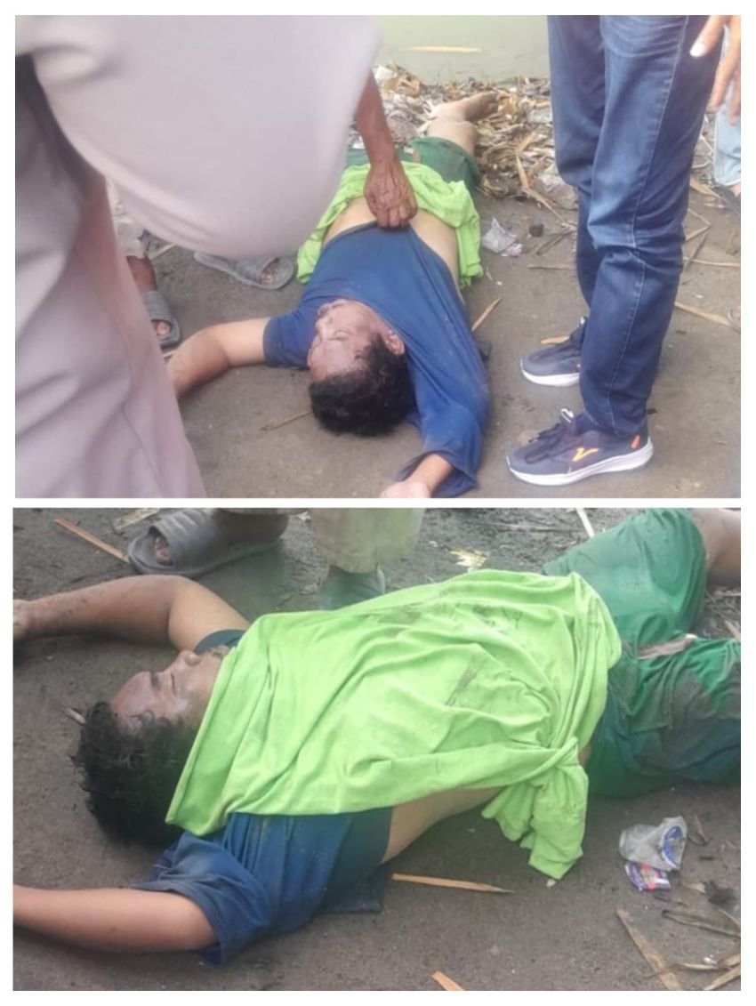 Safri Warga Tanjungbalai Ditemukan Tewas Tenggelam di Parit