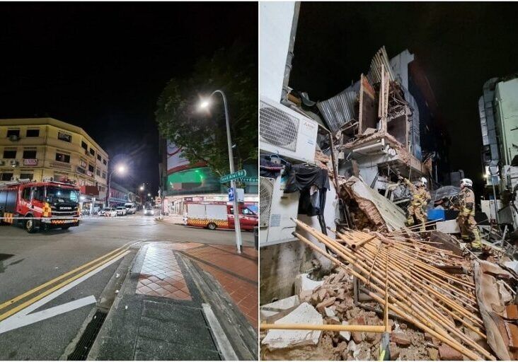 Tamu Hotel Dievakuasi Setelah Ruko Sebagian Runtuh di Singapura