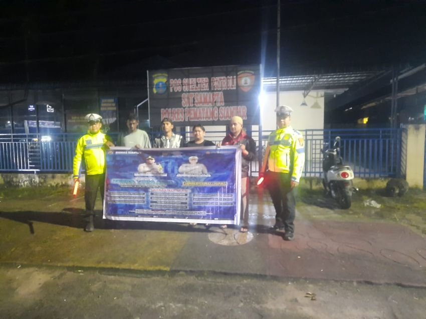 Satlantas Polres Pematangsiantar Sosialisasikan Ops Zebra Toba 2024