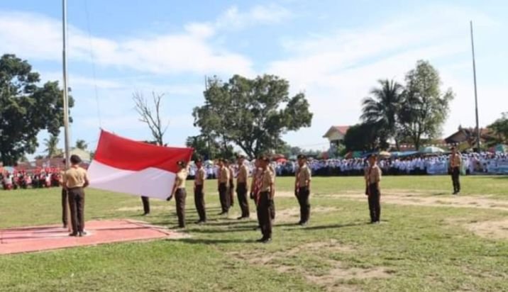 Pemkab Labuhanbatu Bersama Forkopimda dan Ribuan Santri Peringati HSN 2024