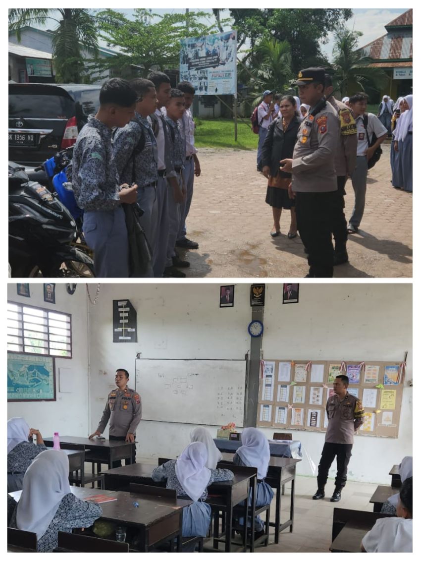 Polsek STR Menggelar Police Goes To School di SMAN 5 Tanjungbalai