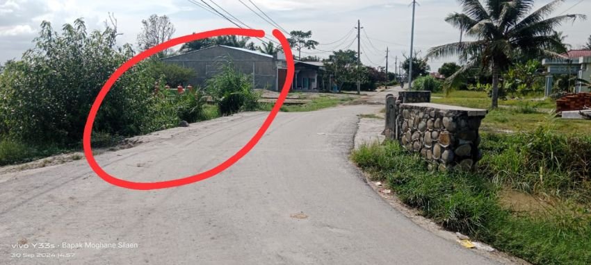 Sandaran Jembatan Rata dengan Aspal di Sei Serimah Sergai, Ancam Pengemudi