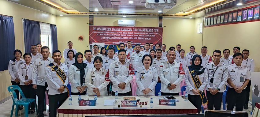 Ikuti Desk Evaluasi, Kalapas: Lapas Kelas II B Pasti WBK