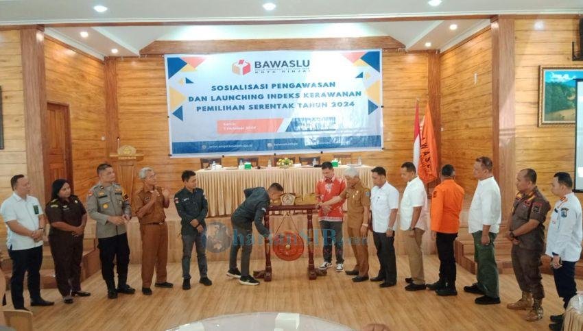 Bawaslu Binjai Gelar Sosialisasi dan Launching Indeks Kerawanan Pilkada 2024