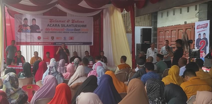 Edy Rahmayadi Silaturahmi di Aekkanopan, Ketua PDIP dan Hanura Labura Hadir