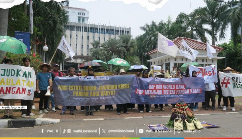 Koalisi Perempuan dan Lingkungan Gelar Aksi di Kemenkeu