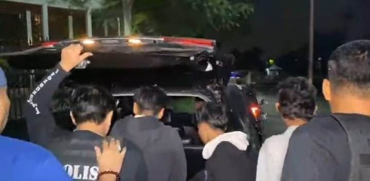 Markas Geng Motor di Jalan Padang Digerebek Tim URC Polrestabes Medan