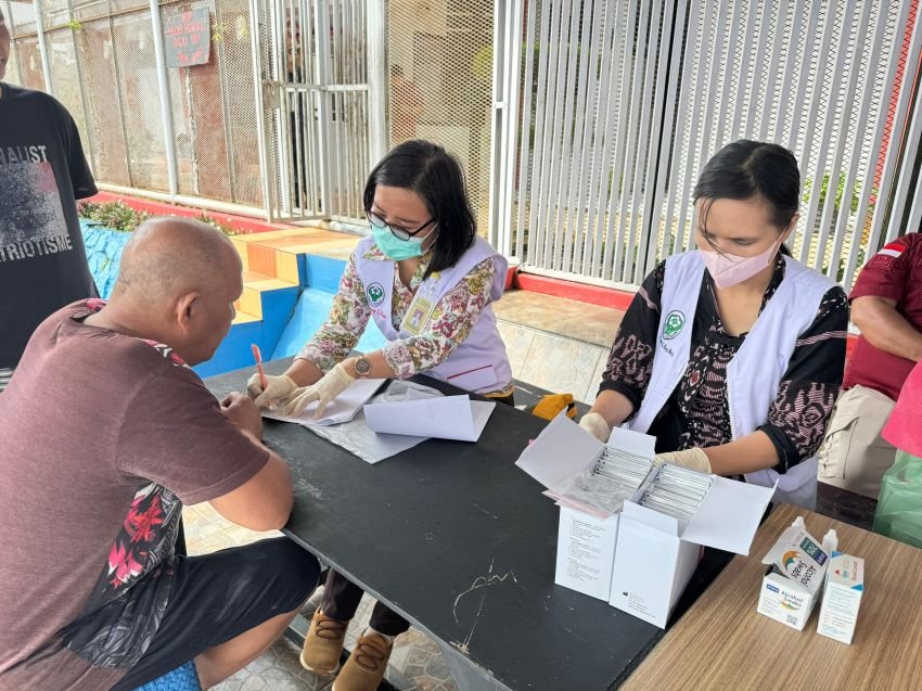 Sebanyak 80 WBP di Lapas Narkotika Kelas IIA Pematangsiantar Jalani Pemeriksaan Kesehatan