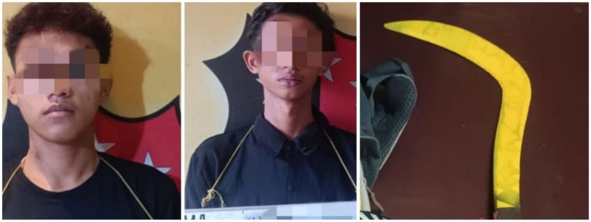 2 Anggota Geng Motor Bersajam di Marelan Ditangkap Polisi
