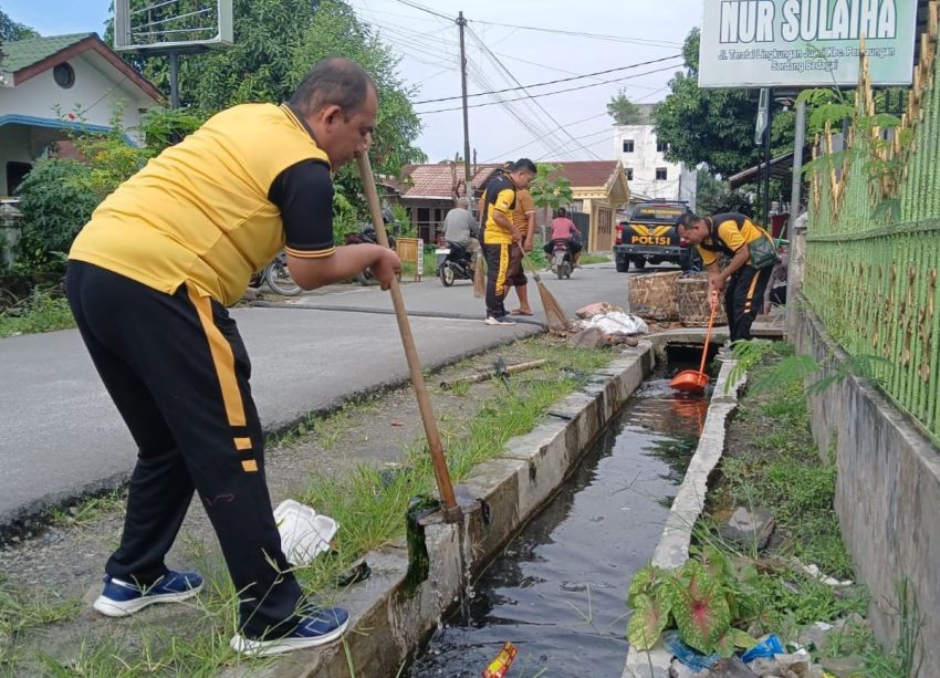 HUT Ke-73 Humas Polri, Polsek Perbaungan Gelar Baksos di Rumah Ibadah dan Bantu Warga yang Sakit Menahun