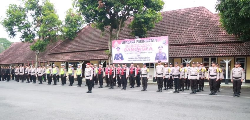 Peringati Hari Kesaktian Pancasila, Polres Binjai Gelar Upacara