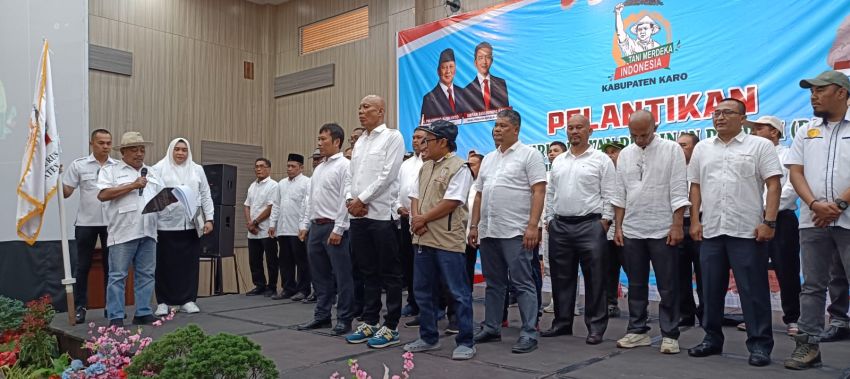 DPD Tani Merdeka Indonesia Kabupaten Karo Dilantik