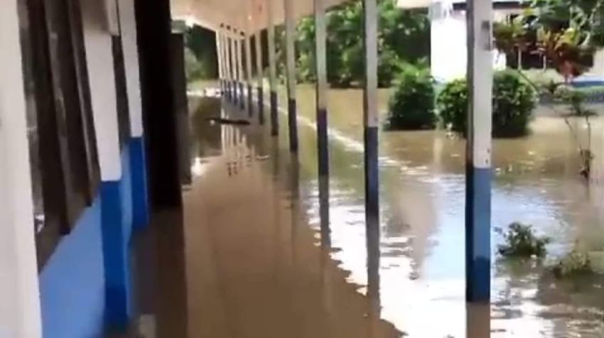 Banjir di Ujungpadang Labura, Dua Sekolah Tidak Melaksankan KBM