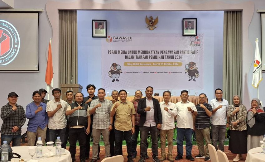 Tingkatkan Pengawasan, Bawaslu Deliserdang Rakor Bersama Wartawan