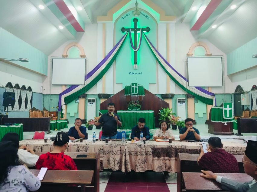 Panitia Perayaan Natal BUK Dilantik di HKBP Tanjungbalai