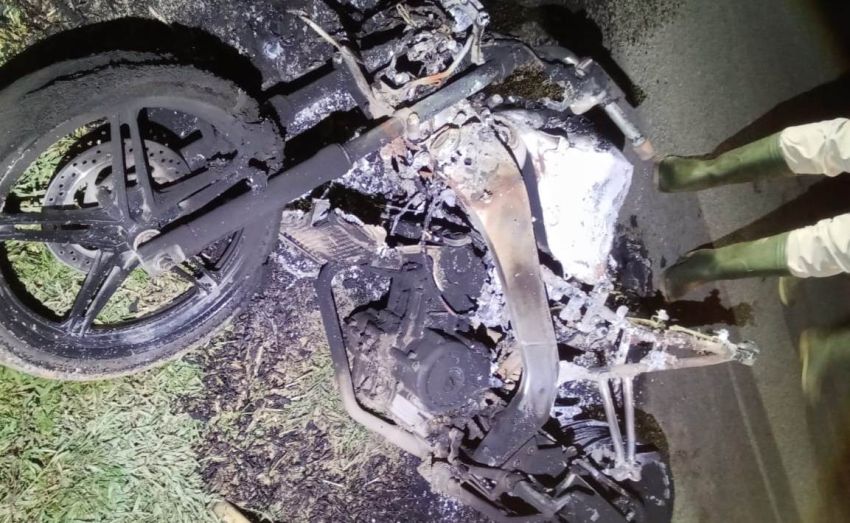 2 Satpam PTP Lonsum Dibacok dan Sepeda Motornya Dibakar Maling di Deliserdang
