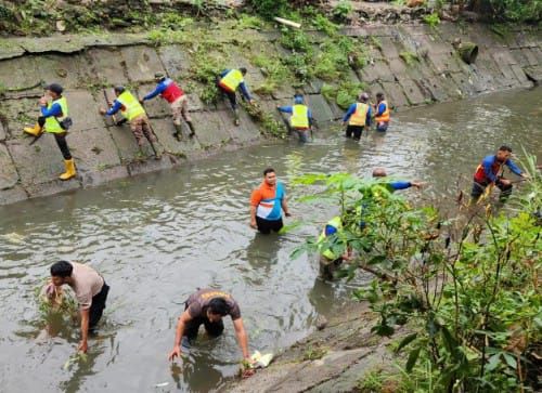Inisiasi Gotong Royong Bersihkan Sungai, Pemko Apresiasi Kapolrestabes Medan