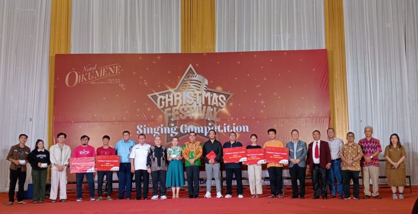 Awarding Christmas Festival Natal Oikumene Sumut 2024 Sukses