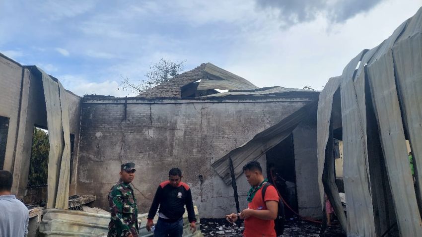3 Ruangan SMPN 1 Tigalingga Terbakar, 1 Ruang Kelas Dibongkar Paksa