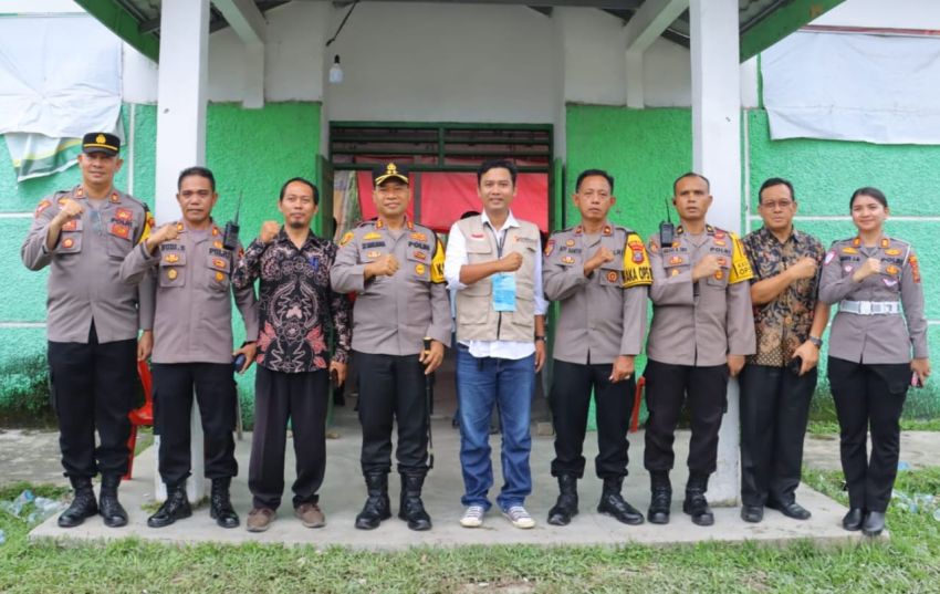 Kapolres Tebingtinggi Pantau Rapat Pleno Rekapitulasi Suara Pilkada di Sejumlah Kecamatan