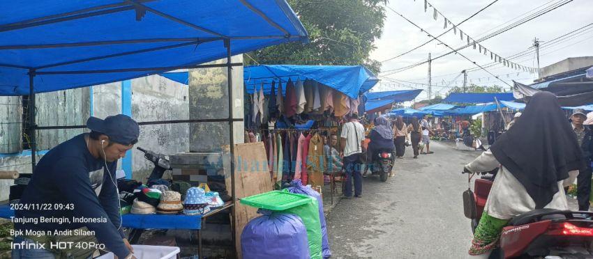 Pasar Kaget Tanjung Beringin Ramai Pengunjung, Omzet Pedagang Meningkat
