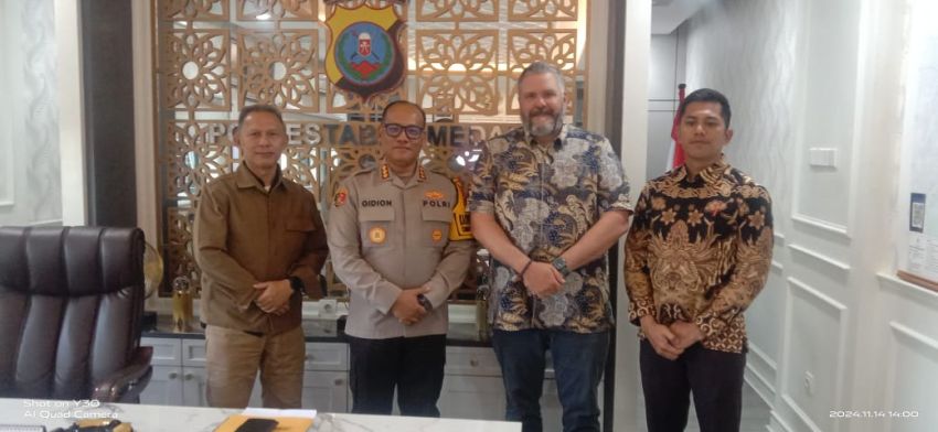 Kapolrestabes Medan Terima Kunjungan ARSO Kedubes AS