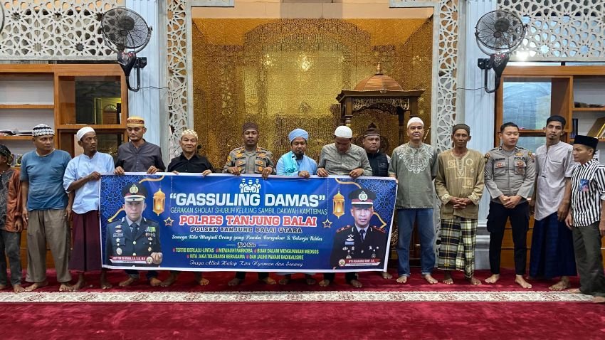 Kapolsek TBU Gelar Gassuling Damas di Masjid Al Iman