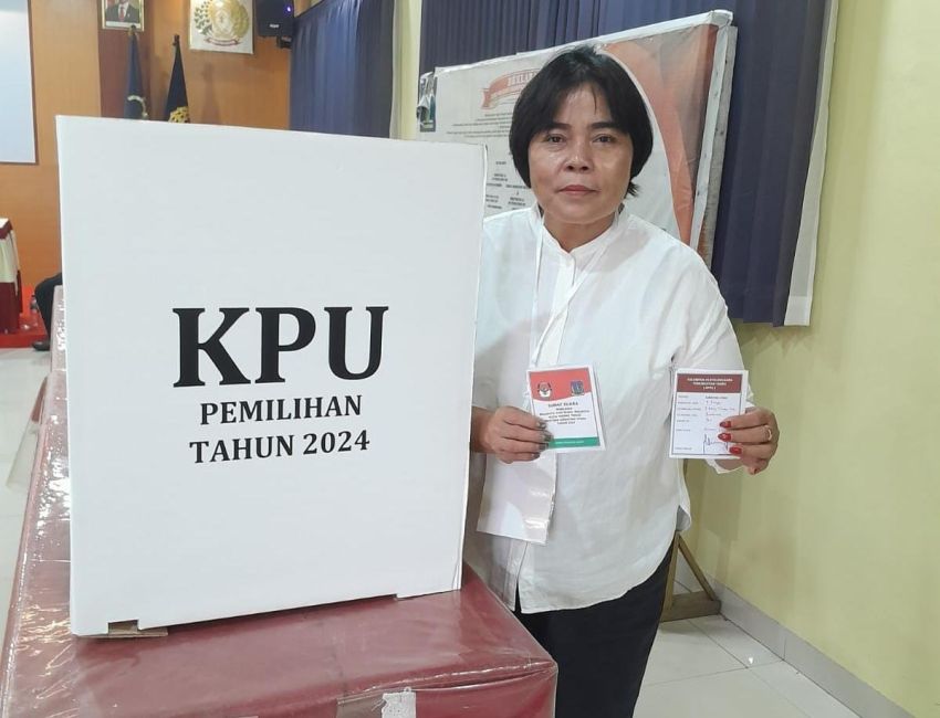 Pemungutan Suara di Lapas Tebingtinggi Lancar