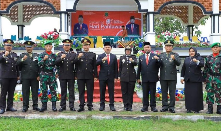 Pjs Bupati Labura Jadi Pembina Upacara Hari Pahlawan di Aek Kota Batu