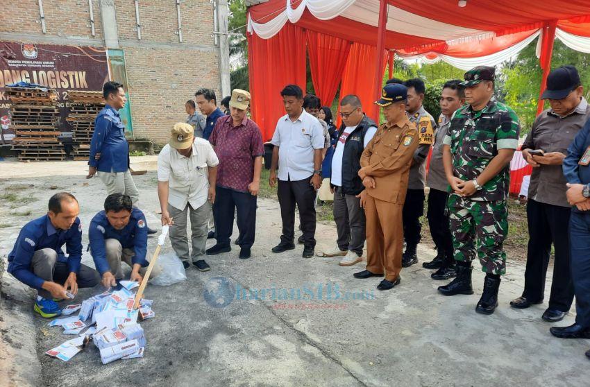 KPU Sergai Musnahkan Sisa Surat Suara