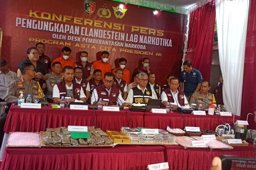 Penggerebekan Pabrik Narkoba di Bali, Polisi Amankan Barang Bukti Rp 1,5 Triliun