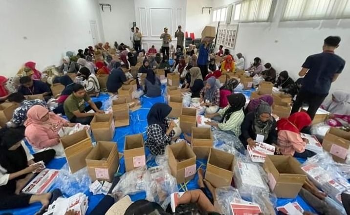 Wakapolres Labuhanbatu Pantau Pengamanan Pelipatan Surat Suara Pilkada