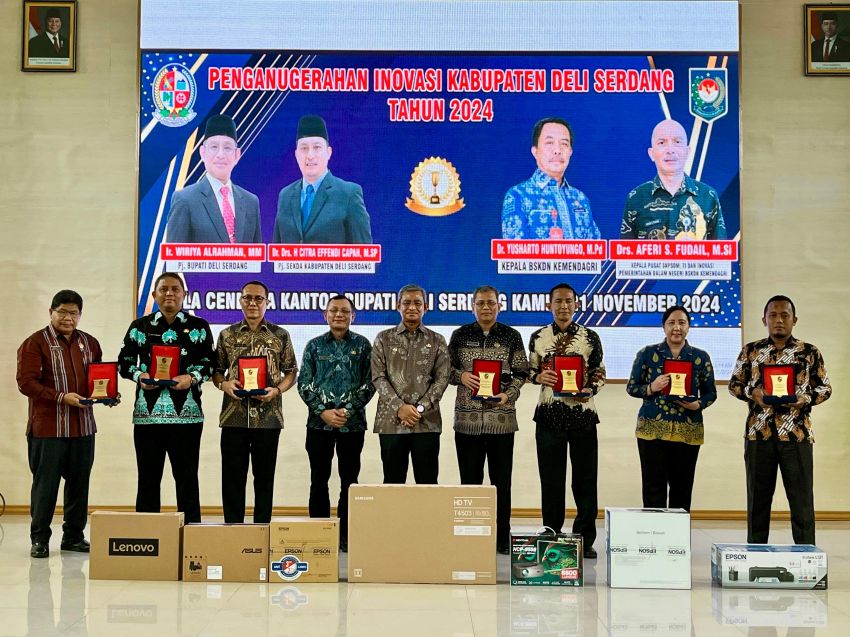 Tingkatkan Kinerja dan Pelayanan Publik, Pemkab Deliserdang Gelar Penganugerahan Inovasi Daerah
