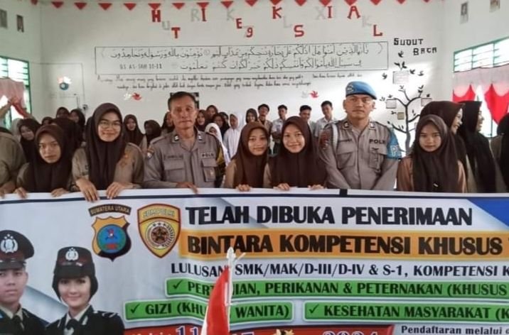 Polres Labuhanbatu Sosialisasikan Penerimaan Bintara Polri Kompetensi Khusus