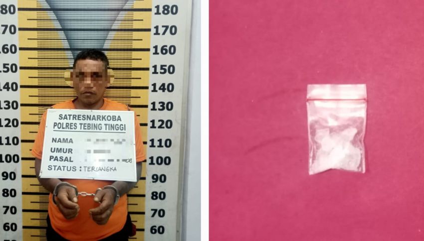 Pria Pemilik Sabu Diringkus Polres Tebingtinggi di Pinggir Jalan