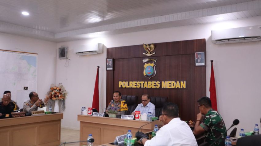 Polda Sumut Gelar Rapat Koordinasi Pastikan Debat Ketiga Pilgubsu Berjalan Tertib