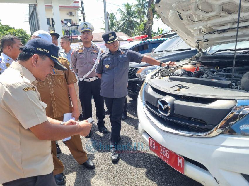 Pj Bupati Tapteng Sidak Kendaraan Dinas, 528 Unit Nunggak Pajak