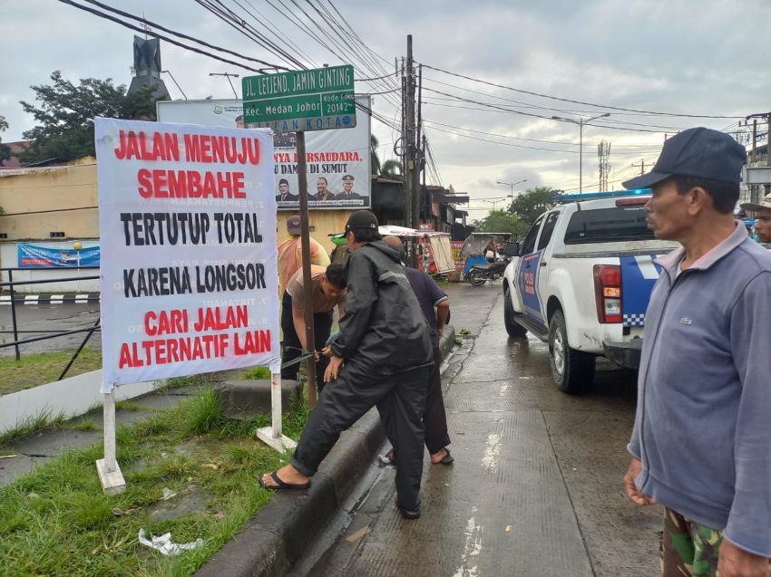 Jalan Medan-Tanah Karo Tutup Total, Cari Jalan Alternatif