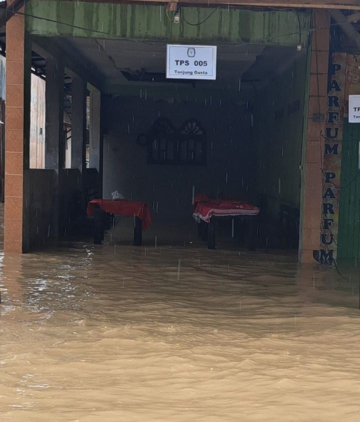 Sejumlah Kawasan Kota Medan Banjir, 21 TPS di Kelurahan Tanjung Gusta Terdampak