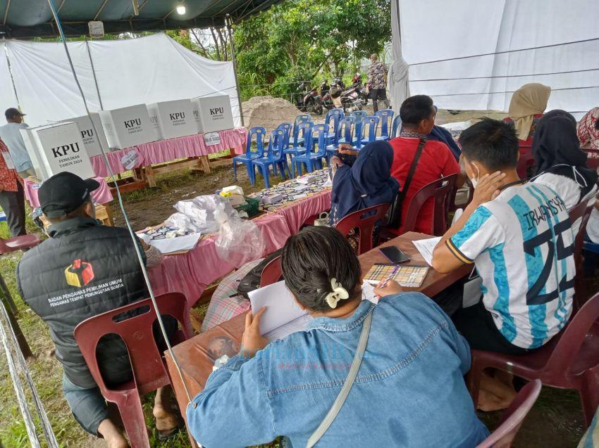 Kondisi Hujan, TPS di Tanjungbalai Sepi