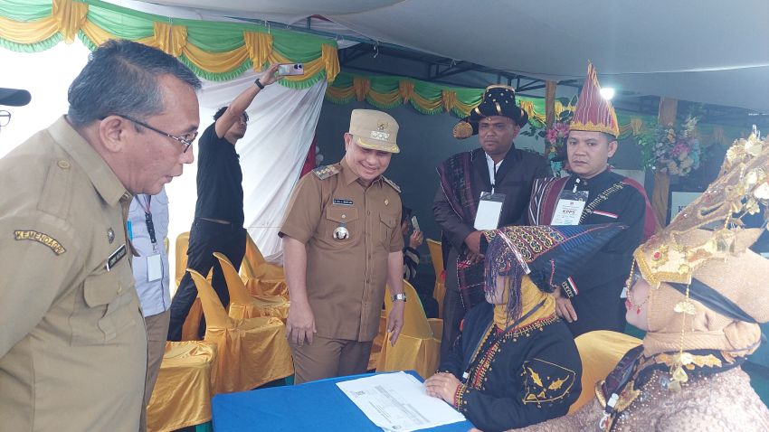 KPU dan Forkopimda Dairi Monitoring ke TPS, Pemungutan Suara Berjalan Lancar