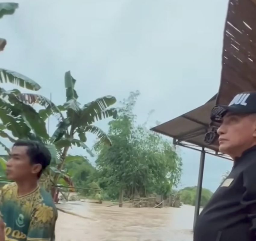 Edy Rahmayadi Tinjau Banjir di Medan dan Deliserdang Sebelum Mencoblos