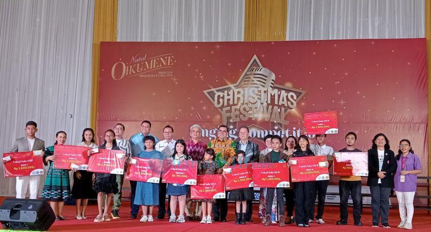 Awarding Christmas Festival Natal Oikumene Sumut 2024 Sukses