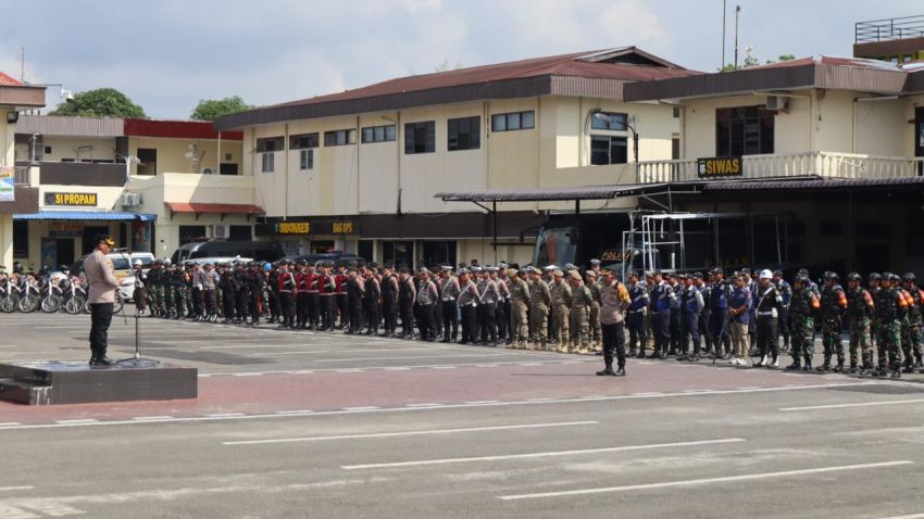 Pimpin Apel Patroli Skala Besar, Kapolrestabes Medan: Kebersamaan Lakukan Upaya Preventif Sangat Penting
