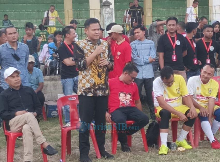 Buka Turnamen Sepak Bola Dambaan Cup U-40, Adlin Tambunan Tekankan Junjung Tinggi Sportivitas