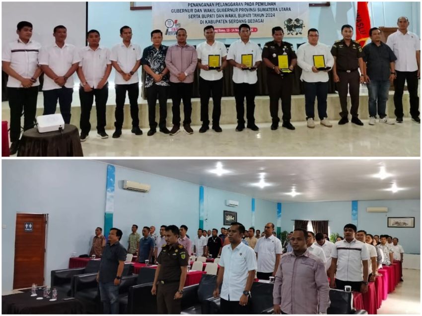 Bawaslu Sergai Gelar Rakor Penanganan Pelanggaran Bersama Sentra Gakkumdu dan Panwascam