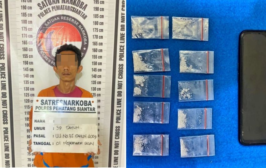 Edarkan Sabu, Pria Asal Simalungun Ini Ditangkap Polisi di Halaman Hotel Siantar